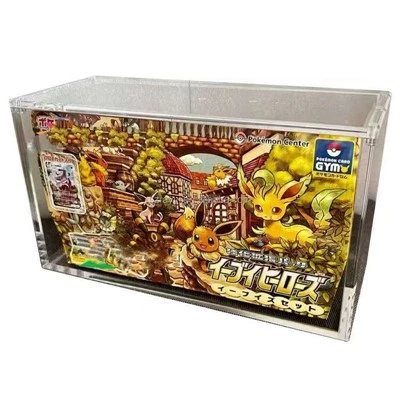 Eevee Heroes maxsus qutisi akril vitrinasi